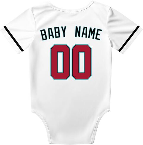 Krede Baby Cloths Usisex Bodysuit شخصية مخصصة اسم الطفل رقم اسم Boy Girl in Kuwait