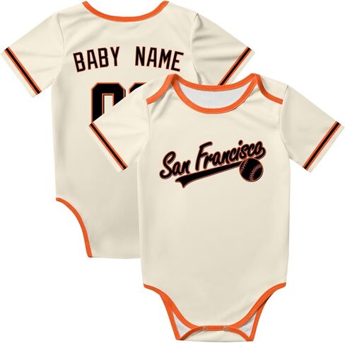 KREDE Baby Clothes Unisex Bodysuit Personalized Custom Baby Name Number for Boy Girl in Saudi Arabia