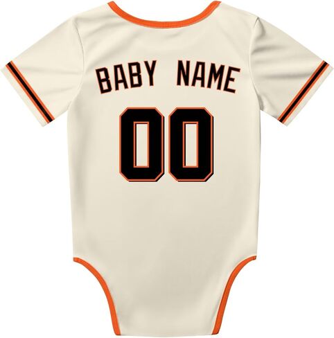 KREDE Baby Clothes Unisex Bodysuit Personalized Custom Baby Name Number for Boy Girl in Saudi Arabia