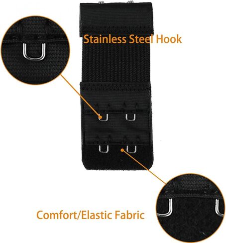 Allegra K Woman Underwear Buckle 2 x 2 Hooks 1 3/8 Width Bra Strap Extending Hooks Dark Red One Size in Kuwait