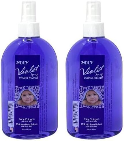 YOLY Violet, Traditional Baby Violet Gologne with Aloe Vera, Long Lasting, Great for Sleep (8 Fl Oz/Pack of 1) in Saudi Arabia