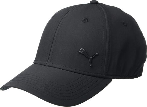 PUMA unisex adult Stretch Fit Baseball Cap, Black/Small Red, Large-X-Large US in Saudi Arabia