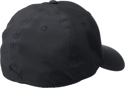 PUMA unisex adult Stretch Fit Baseball Cap, Black/Small Red, Large-X-Large US in Saudi Arabia