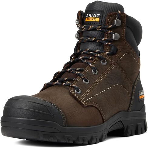 Ariat Womens Treadfast 6" Waterproof Work Boot Dark Brown 6 Wide in Saudi Arabia