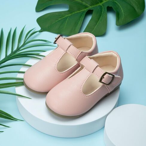 Girls Mary Jane Dress Shoes School 𝗨niform T-Strap Ballet Flat Toddler Little Kid Soft Sole Performance Shoes in Saudi Arabia