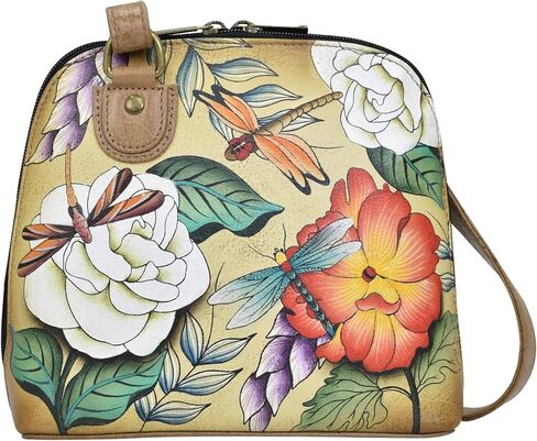 Anna by Anuschka Small Multi Compartment Zip-Around Organizer, Magical Dragonflies Tan in Saudi Arabia