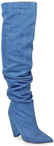 Liliana Women's Over The Knee Thigh High Wedge Heel Boots in Saudi Arabia