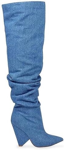 Liliana Women's Over The Knee Thigh High Wedge Heel Boots in Saudi Arabia