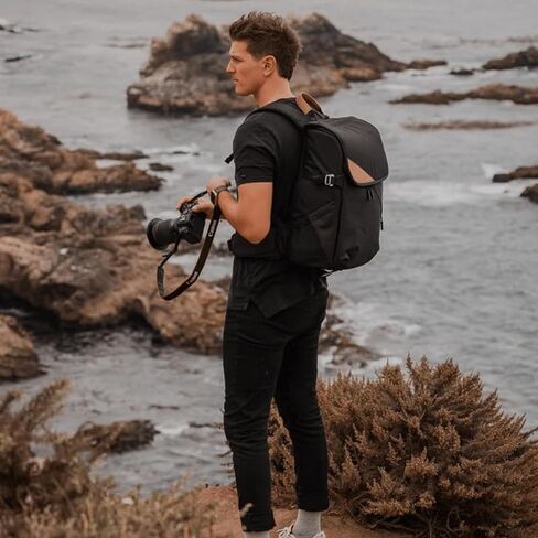 28L Camera Backpack Bag for Men or Women Photographers with Waterproof Rainfly, Laptop Sleeve & Removable Hip Belt | For Large or Small DSLR/Mirrorless Cameras | Black in Kuwait