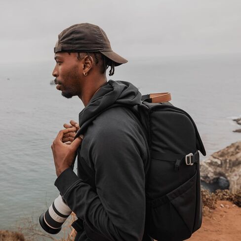 28L Camera Backpack Bag for Men or Women Photographers with Waterproof Rainfly, Laptop Sleeve & Removable Hip Belt | For Large or Small DSLR/Mirrorless Cameras | Black in Kuwait