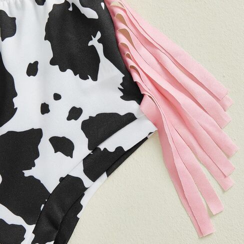 Kayotuas Western Girl Girl Clothes Summer Cowgirl Adtits My First Rodo Romper Cow Print Bloomer Shorts The Devel 3 Beats Set in Saudi Arabia