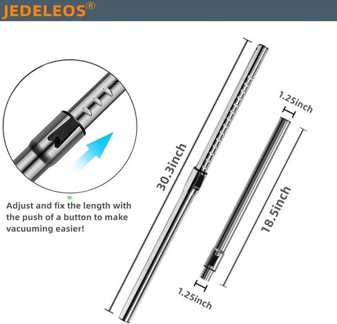 Metal Extension Wand Hose Replacement for Eureka 3670M Canister Vacuum Cleaner, Fits Models 3670M 3670 3680 3670G 3670H 3672 3673 3674 3682 Series, Extend to 30.3 Inch in Saudi Arabia