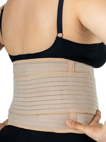 Post-Pregnancy Belly Band, Post-Partum, Recovery & Support, C-Section Recovery, Pelvic Floor Recovery, Bamboo (TAN, Large) in Saudi Arabia