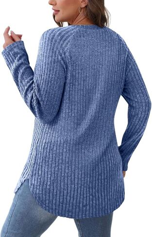 Tunic Pullover Fall Shirts Women Clothes Long Sleeve Shirt Woman Wear Fashion 2025 Trendy Travel Outfit Winter Tops in Kuwait