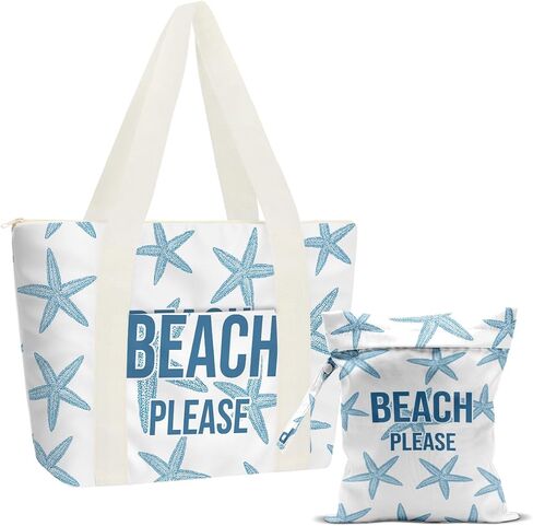 Beach Bag, Travel Beach Bags for Women, Waterproof Sandproof Wet Bag in Saudi Arabia