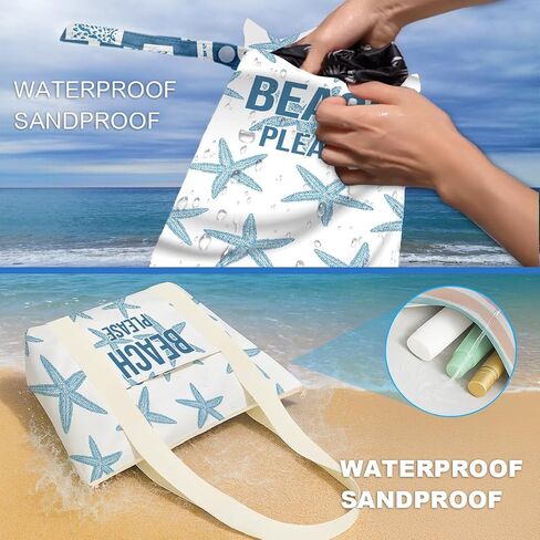 Beach Bag, Travel Beach Bags for Women, Waterproof Sandproof Wet Bag in Saudi Arabia