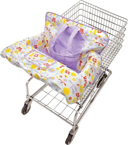 GoldBug Baby and Toddler Shopping Cart Cover & High Chair Cover - Patchwork Berry in Kuwait