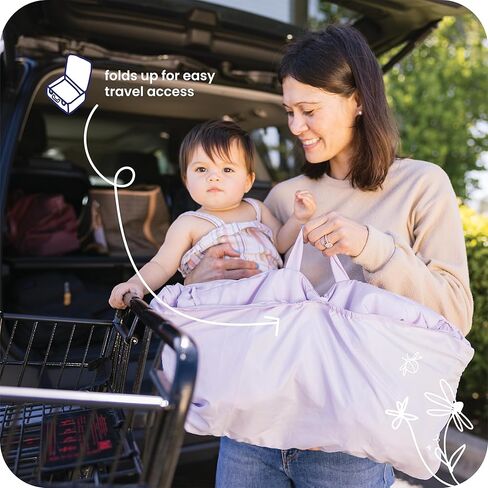 GoldBug Baby and Toddler Shopping Cart Cover & High Chair Cover - Patchwork Berry in Kuwait