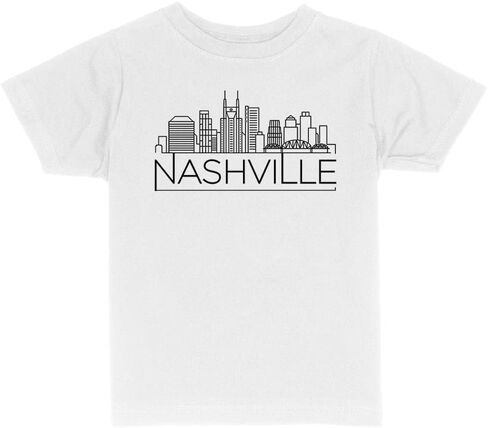 Skyline Nashville Tennessee Toddler Kids T-Shirt in Kuwait