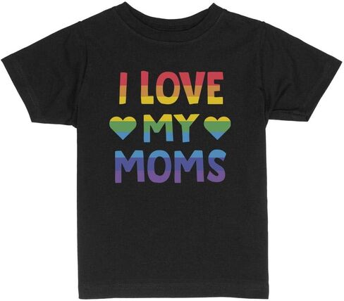 I Love My Moms Toddler Kids T-Shirt in Kuwait