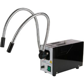AmScope HL250-BY 150W Fiber Optic Dual Gooseneck Illuminator for Microscopes