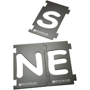 Rockler Interlock Signmaker's Template Kit, Comic Sans Font, Letters, 2-1/4''H