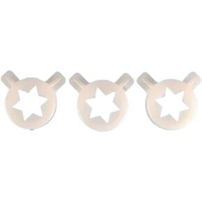 3 in 1 Hexagram Shaped Modeling Lids Nozzle Caps Soft Ice Cream Maker 29mm Inner Diameter ， Ice Cream Machines.Modeling Lids