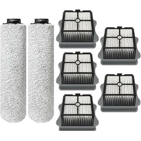 Compatible for TINECO Compatible for iFloor 3 / Floor One S3，Cordless Wet Dry Floor Washer Handheld Vacuum，Soft Roller Brush，Hepa Filter，Spare (Set 2)(4 Filters)