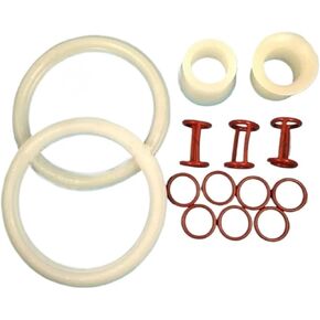 Ice Cream Maker Spare Part Compatible for ZM ，Ice Cream Silicone Seal Ring and Tube Components of ZM-168 Soft Serve Ice Cream Maker Fittings.Seal Ring