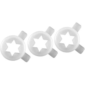 Hexagram Star على شكل نجم قطع قطع الغيار لآلة الآيس كريم قبعة النمذجة الأمامية 6pcs.