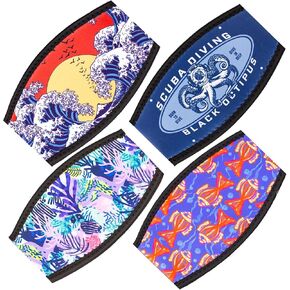 قناع الغوص صفعة الأشرطة غطاء نمط خمر النيوبرين نظارات السباحة حزام النظارات عصابة الرأس أجزاء الملحقات للغوص السباحة غص Freediving الرياضات المائية 4 قطعة in Kuwait