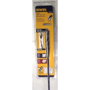 أدوات Irwin Irwin مثقاب مثبت مرن مع طرف فولاذي عالي السرعة ، سرق 1/2 بوصة ، طول 36 بوصة (1890949)