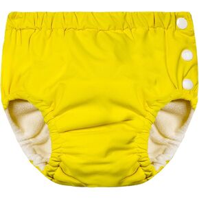 Infant Baby Padded Swim Shorts Beach Buttons Pool Swimsuit Unisex Newborn Summer Solid Washable Bottoms Swimwear