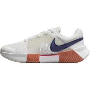 Nike Zoom GP Challenge 1 Women's Hard Court Tennis Shoes (FB3148-103, Summit White/Light Bone/University Red/Binary Blue)
