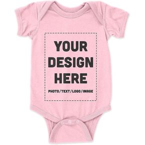 Custom Baby Bodysuit Design Your Own Body suit - Personalized Text Image - Baby Boy & Girl Newborn Romper