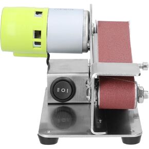 PUCHEN belt sander Electric Belt Sander DIY Polishing Grinding Machine Cutter Edges Sharpener Multifunctional Grinder 10PCS Belt (Size : 1set no plug), PUCHEN1234