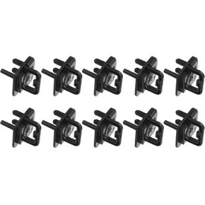 MECCANIXITY 10 Pack Outlet Covers Proofing, Plug Covers Easy Installation Electric Plug Protectors Safety Socket Cover Plugs Protector Black