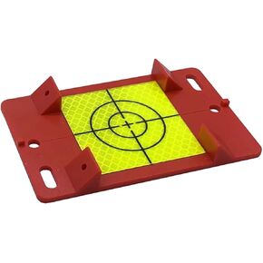 Measurement plaquettes with 60 mm reflective target for total station, Mini prism(Red Color)