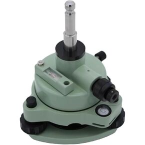 Swiss-style GREEN TRIBRACH & ADAPTER WITH OPTICAL PLUMMET FITS PRISM SETUP (erect image)