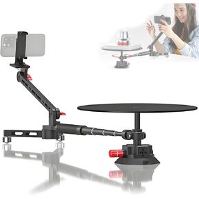 Professional Photography Turntable Photo Booth,360 Spinning Camera Rig,Rotating Shooting Photoshoot Platform,Portable Video Rotating Platform,For Product Photography/Video Making
