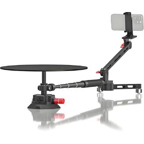 360 Degree Camera Spinner,Professional Photography Turntable Props,360°camera Rotating Platform, With Extension Poles,Adjustable Shooting Angle,For Product Photography/Video Making