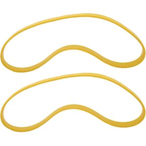 Flexman 2 PCS شريط المنشار الإطارات ، أصفر مضاد للضوضاء انزلاق ضوضاء المطاط عجلات نطاقات الخشب لمدة 9 بوصات شريط خشبي المنشار إطار
