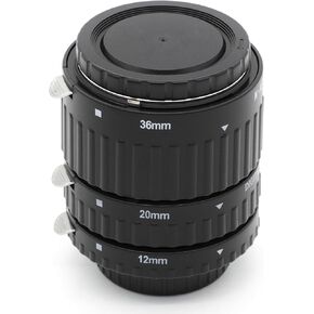 Replacement Pro Auto Focus Macro Extension Tube Kit 12mm 20mm 36mm - Compatible with Nikon F-Mount Cameras AF Lens