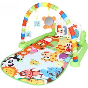 Baby Gym Play Mat, and Activity Gym, Baby Play Piano Gym, Musical Activity Center for Baby, Play Mats for Babies, Tummy Time Mat, Smart Stages Learning Content for Newborn To Toddler (Green), Medium