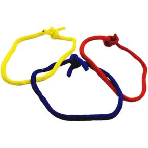 pistro Linking Rope Loops Magician Tricks Props Tie Untie Knots Professional Three Ropes Illusion Gimmick Props for Show Party Stage