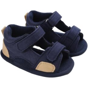 girls brown sandal Rubber Sole Outdoor First Toddler Girls Boys Summer Shoes