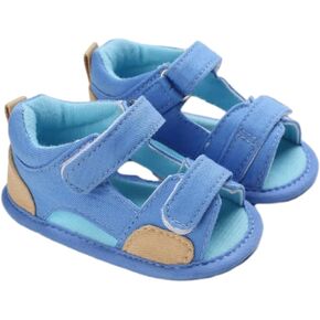 Baby Infant Newborn Boys Girls Casual Sandals Rubber Sole Outdoor First Walking Crib Breathable Hook&Loop Shoe