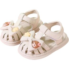 Infant Newborn Baby Girl Closed-Toe Sandals Breathable Comfortable Cute Outdoor Beach Soft Sole Water Shoes