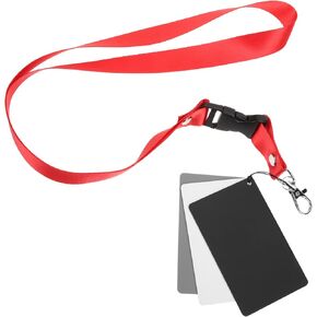 4pcs Portable Photography Cards Exposure Reference Cards for Accurate Color Includes and White for