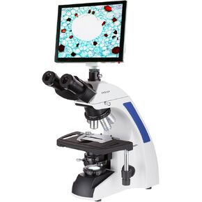 40X-1000X Plan Infinity Laboratory Trinocular Compound Microscope with LCD Touch Pad Screen